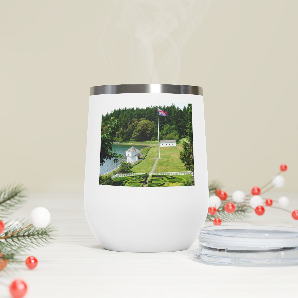 Magnificent Grandiose Views - 12 oz Insulated Wine Tumbler - Fry1Productions