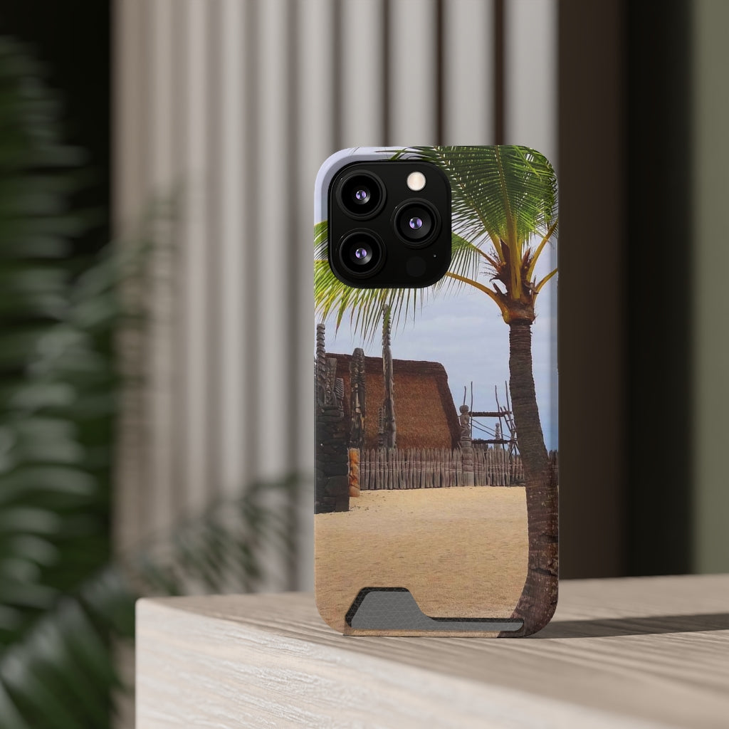 “Florescence Hale O Keawe” - Galaxy S22 S21 & iPhone 13 Case With Card Holder - Fry1Productions