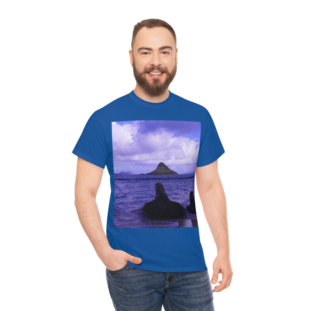 Wade To Chinaman's Hat - Unisex Heavy Cotton Tee - Fry1Productions