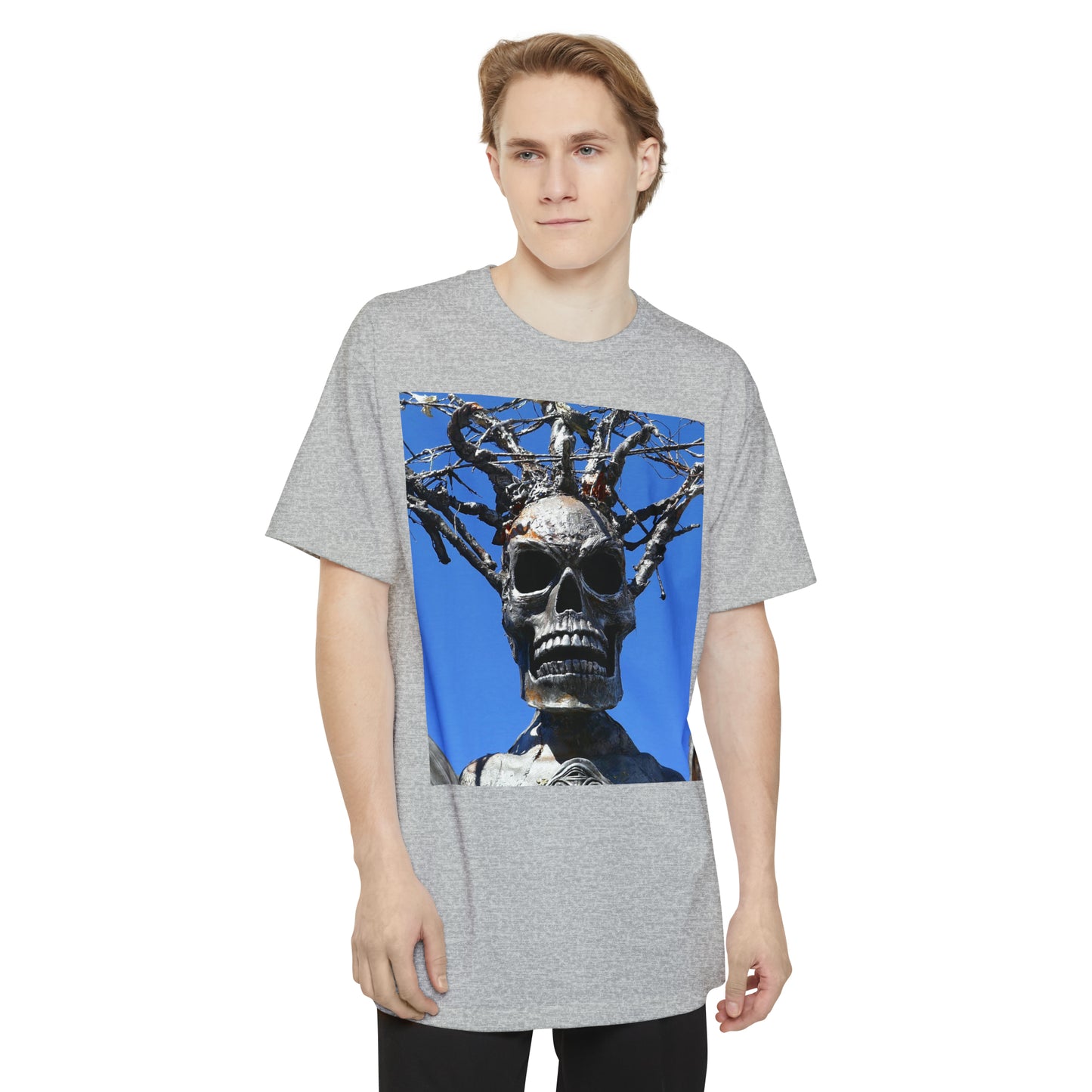 Skull Warrior Stare - Unisex Tall Beefy T-Shirt - Fry1Productions
