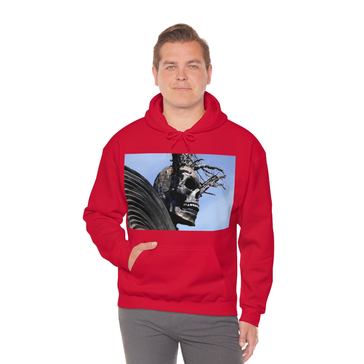 Skull Warrior - Unisex Heavy Blend Hooded Sweatshirt - Fry1Productions