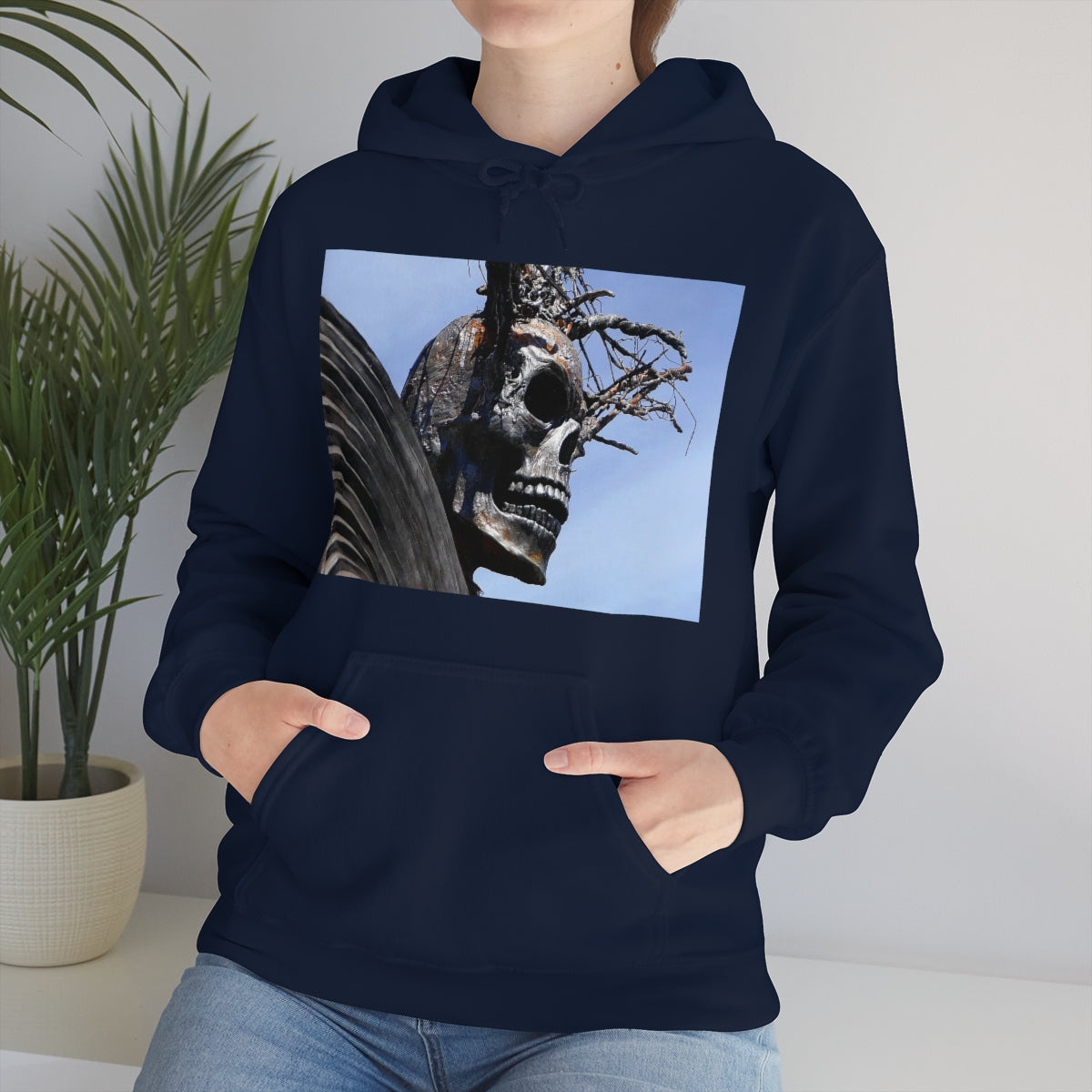 Skull Warrior - Unisex Heavy Blend Hooded Sweatshirt - Fry1Productions