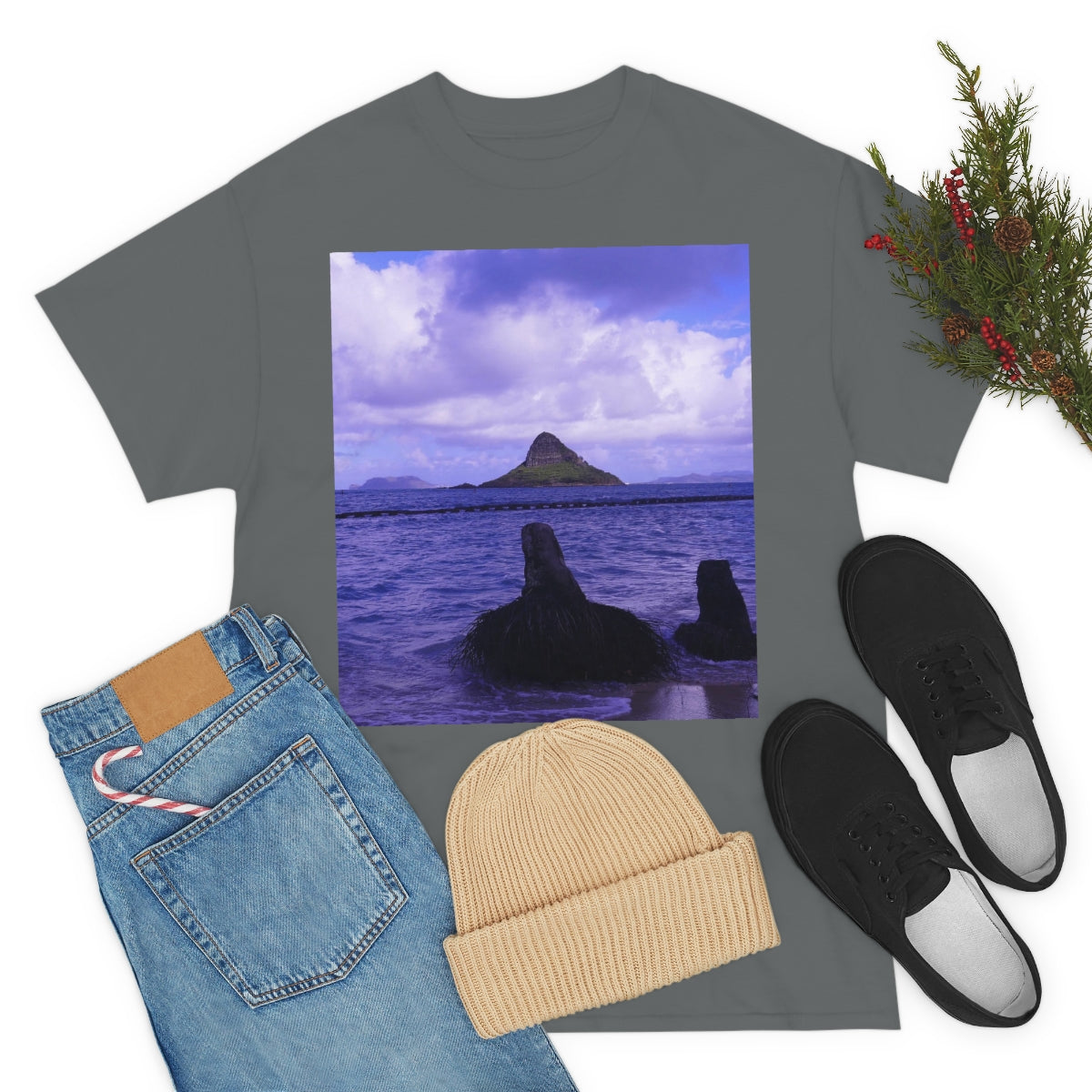 Wade To Chinaman's Hat - Unisex Heavy Cotton Tee - Fry1Productions