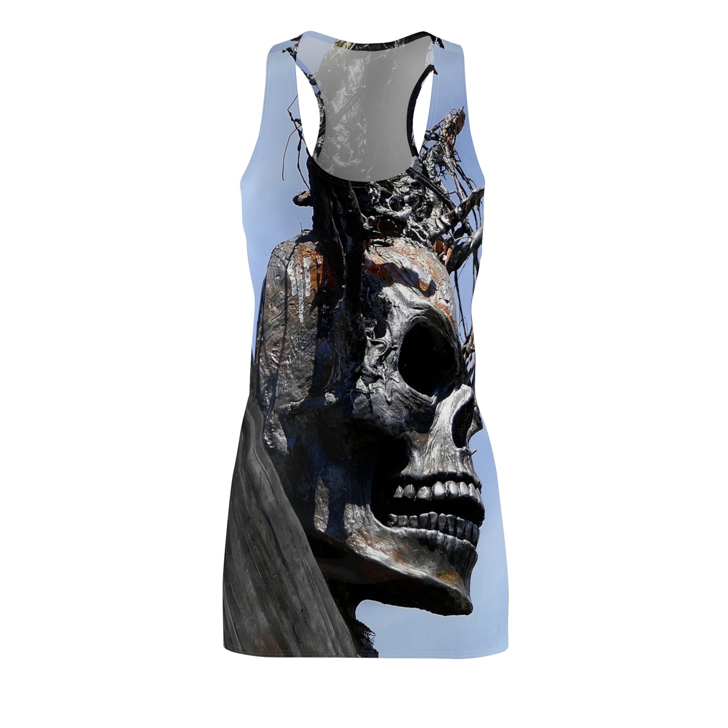 Skull Warrior - Women's All-Over Print Racerback Dress - Fry1Productions