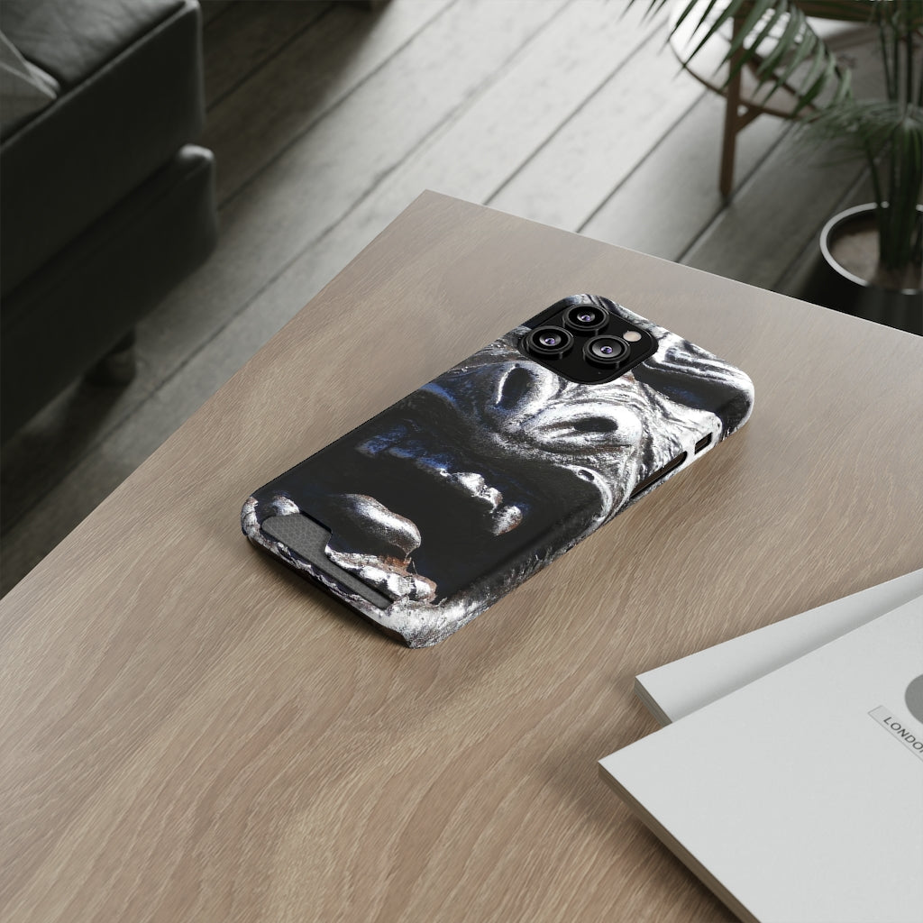 "Frenzy Scream" - Galaxy S22 S21 & iPhone 13 Case With Card Holder - Fry1Productions