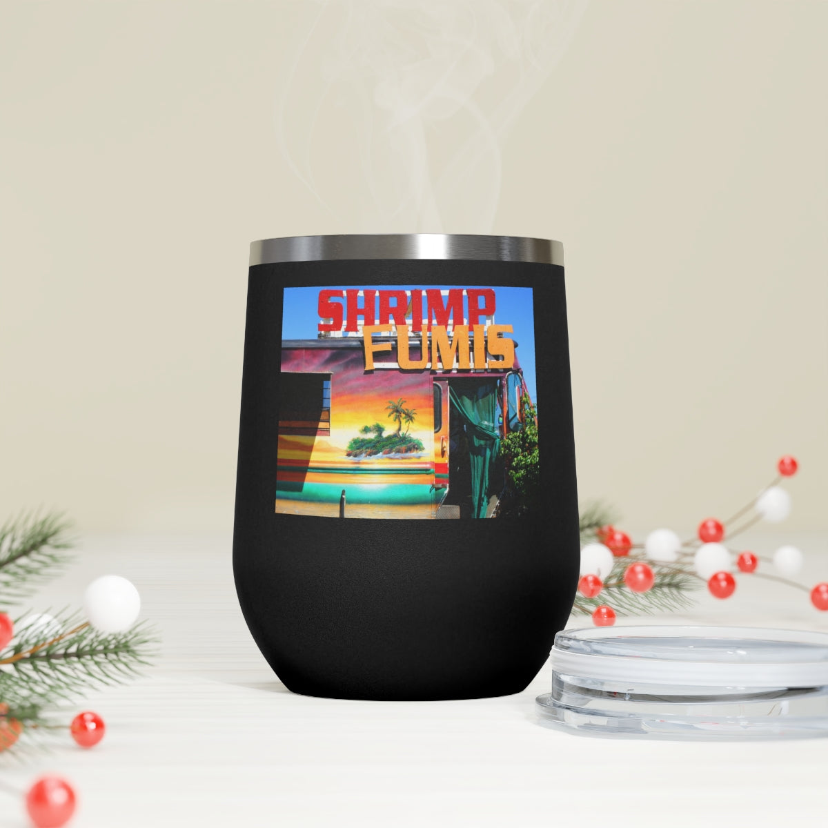 Island Love - 12 oz Insulated Wine Tumbler - Fry1Productions