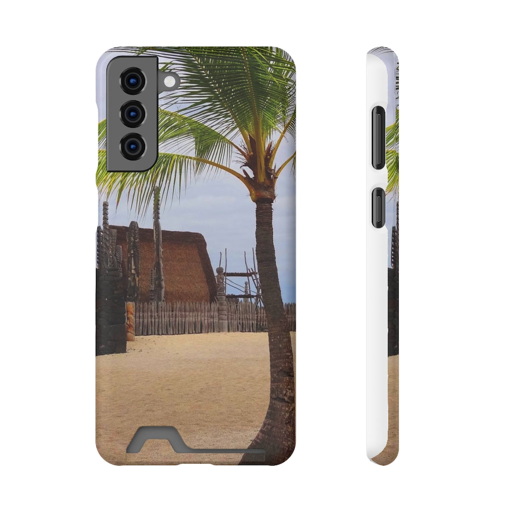 “Florescence Hale O Keawe” - Galaxy S22 S21 & iPhone 13 Case With Card Holder - Fry1Productions