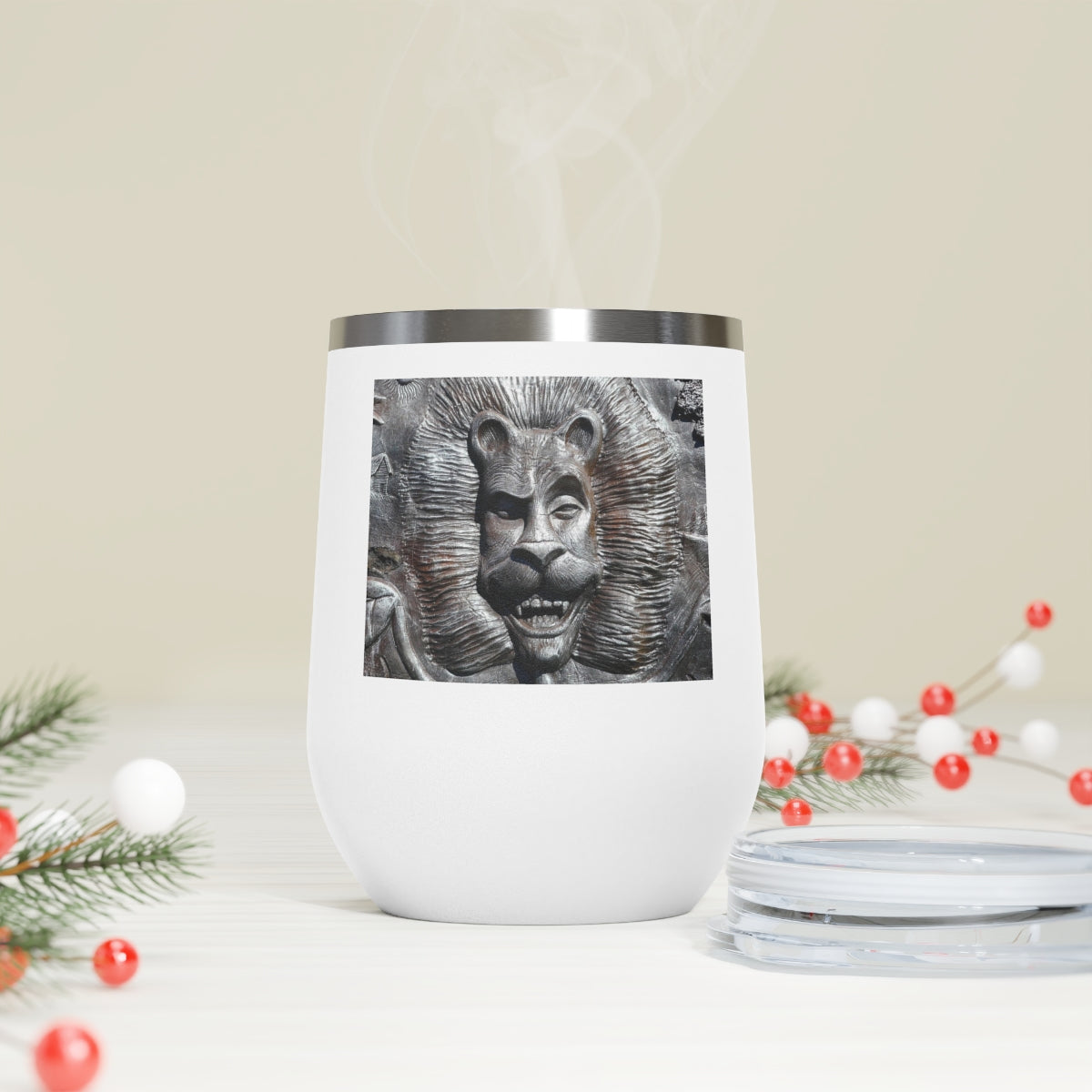 Lion's Friends Forever - 12 oz Insulated Wine Tumbler - Fry1Productions