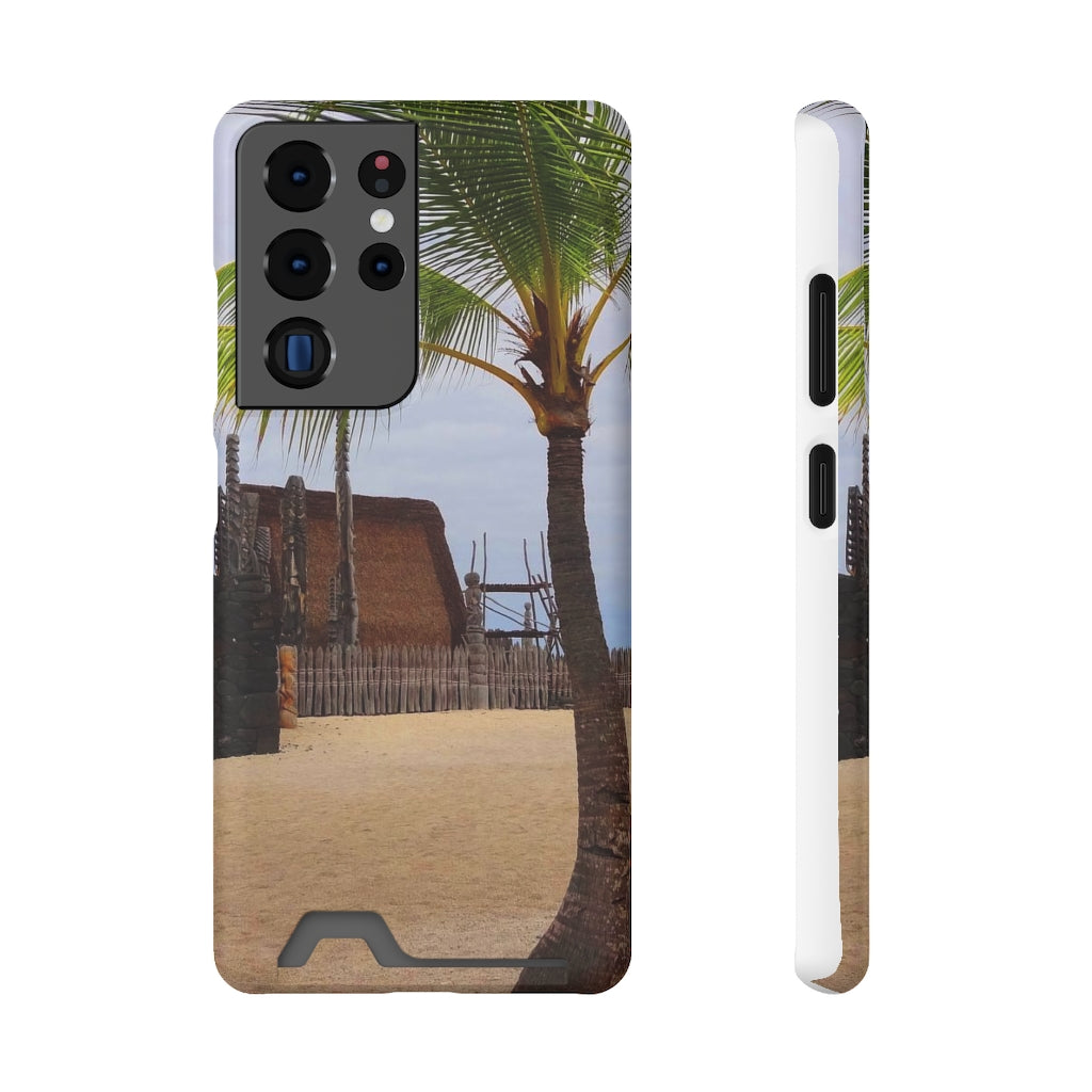 “Florescence Hale O Keawe” - Galaxy S22 S21 & iPhone 13 Case With Card Holder - Fry1Productions