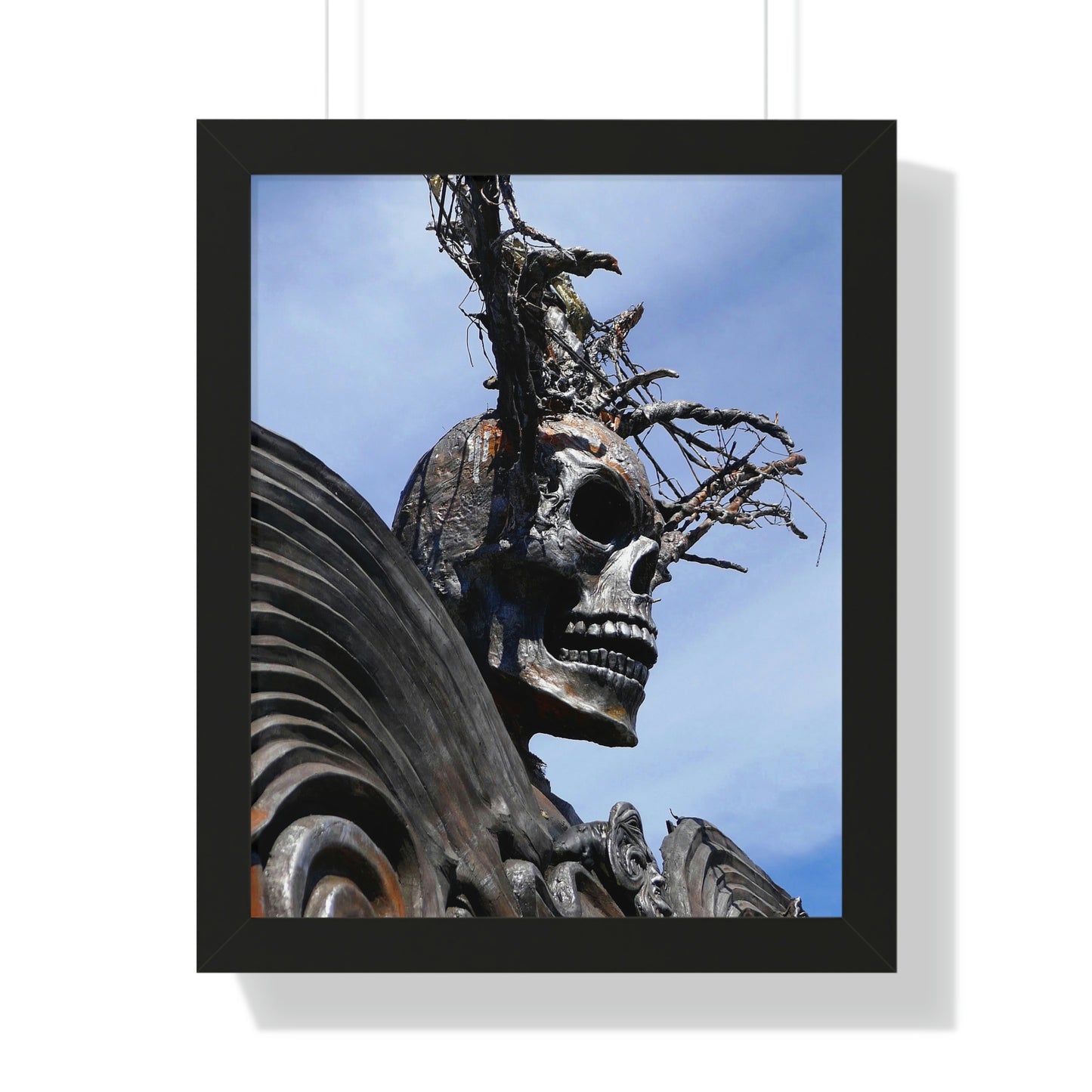 Skull Warrior - Framed Vertical Poster - Fry1Productions