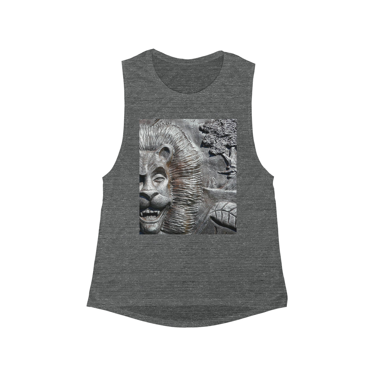 Lion's Friends Forever V3 - Women's Flowy Scoop Muscle Tank - Fry1Productions