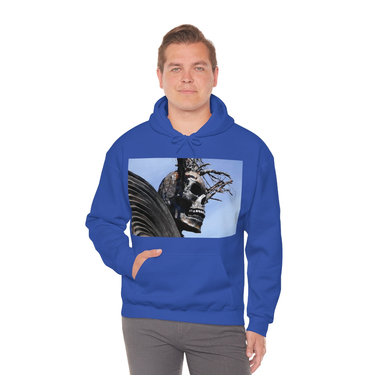 Skull Warrior - Unisex Heavy Blend Hooded Sweatshirt - Fry1Productions