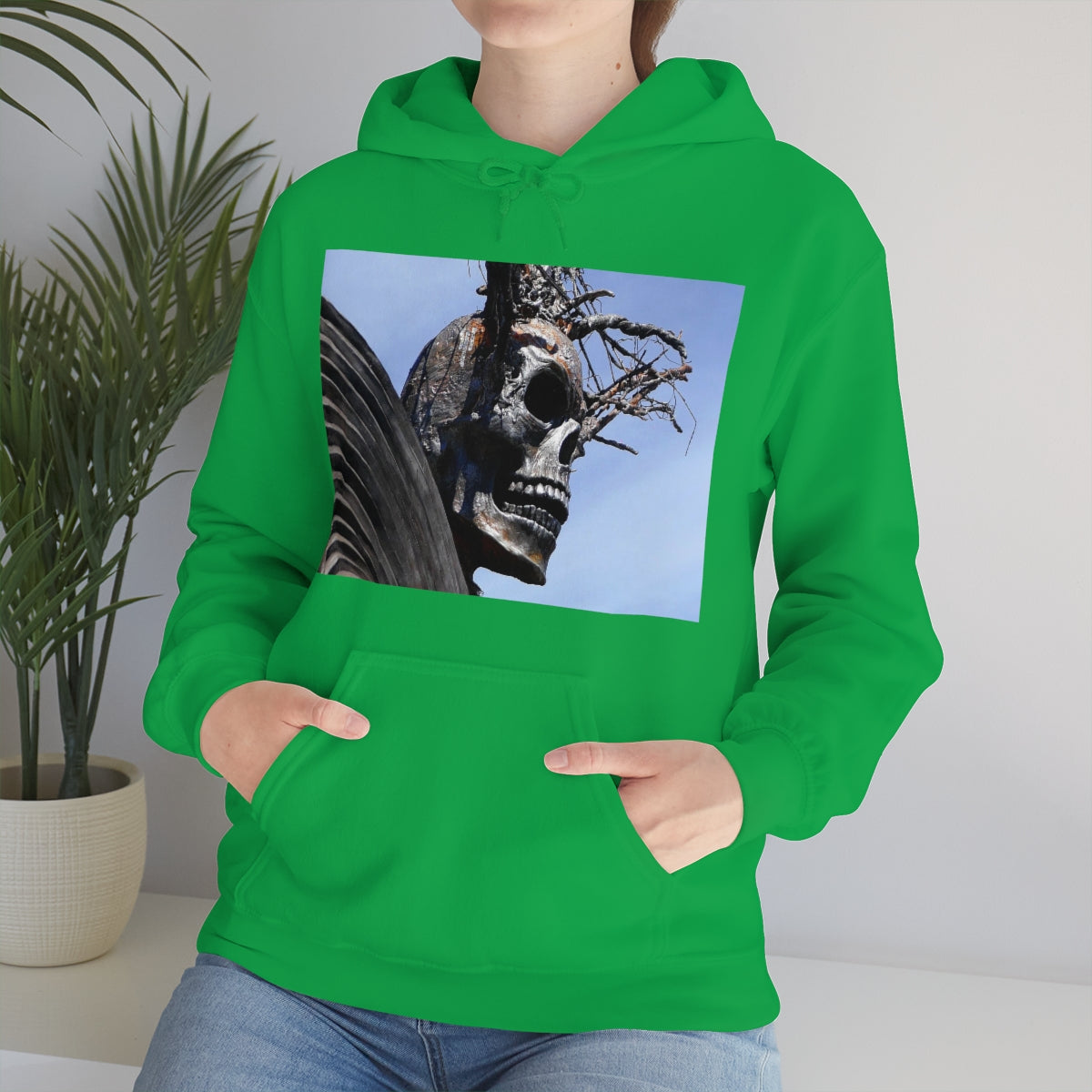 Skull Warrior - Unisex Heavy Blend Hooded Sweatshirt - Fry1Productions