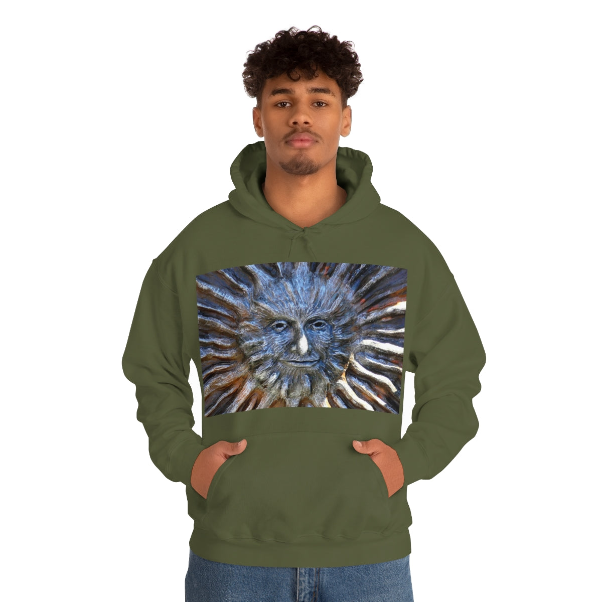 Sun God - Unisex Heavy Blend Hooded Sweatshirt - Fry1Productions