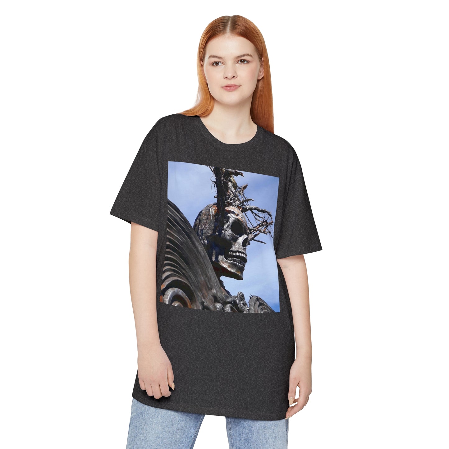 Skull Warrior - Unisex Long Body Urban T-Shirt - Fry1Productions