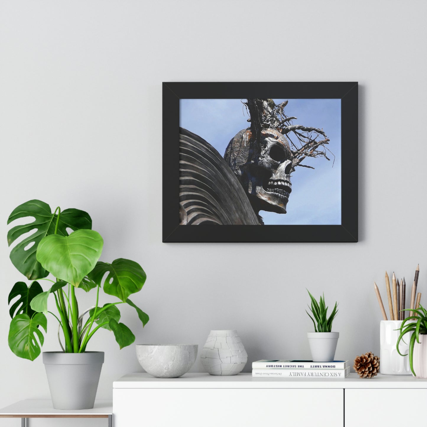 Skull Warrior - Framed Horizontal Poster - Fry1Productions