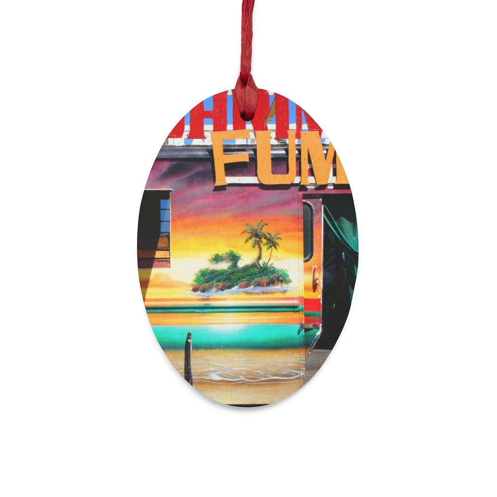 Island Love - Wooden Christmas Ornaments - Fry1Productions