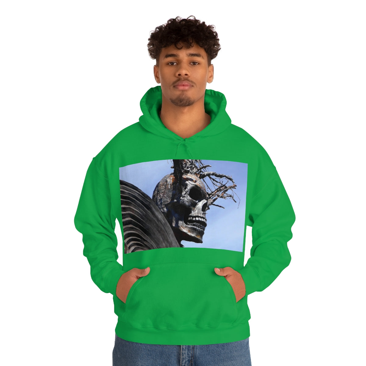 Skull Warrior - Unisex Heavy Blend Hooded Sweatshirt - Fry1Productions