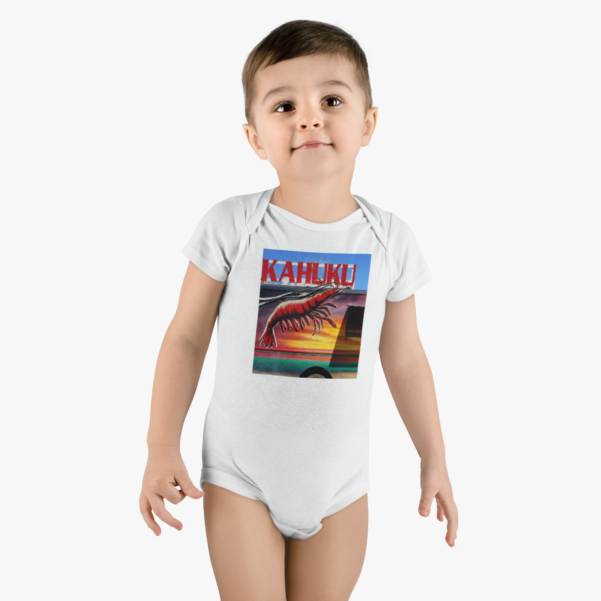Kahuku Kai - Baby Short Sleeve Onesie - Fry1Productions