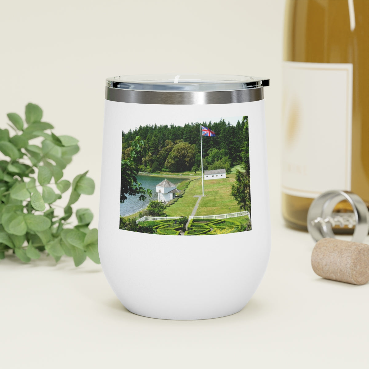 Magnificent Grandiose Views - 12 oz Insulated Wine Tumbler - Fry1Productions