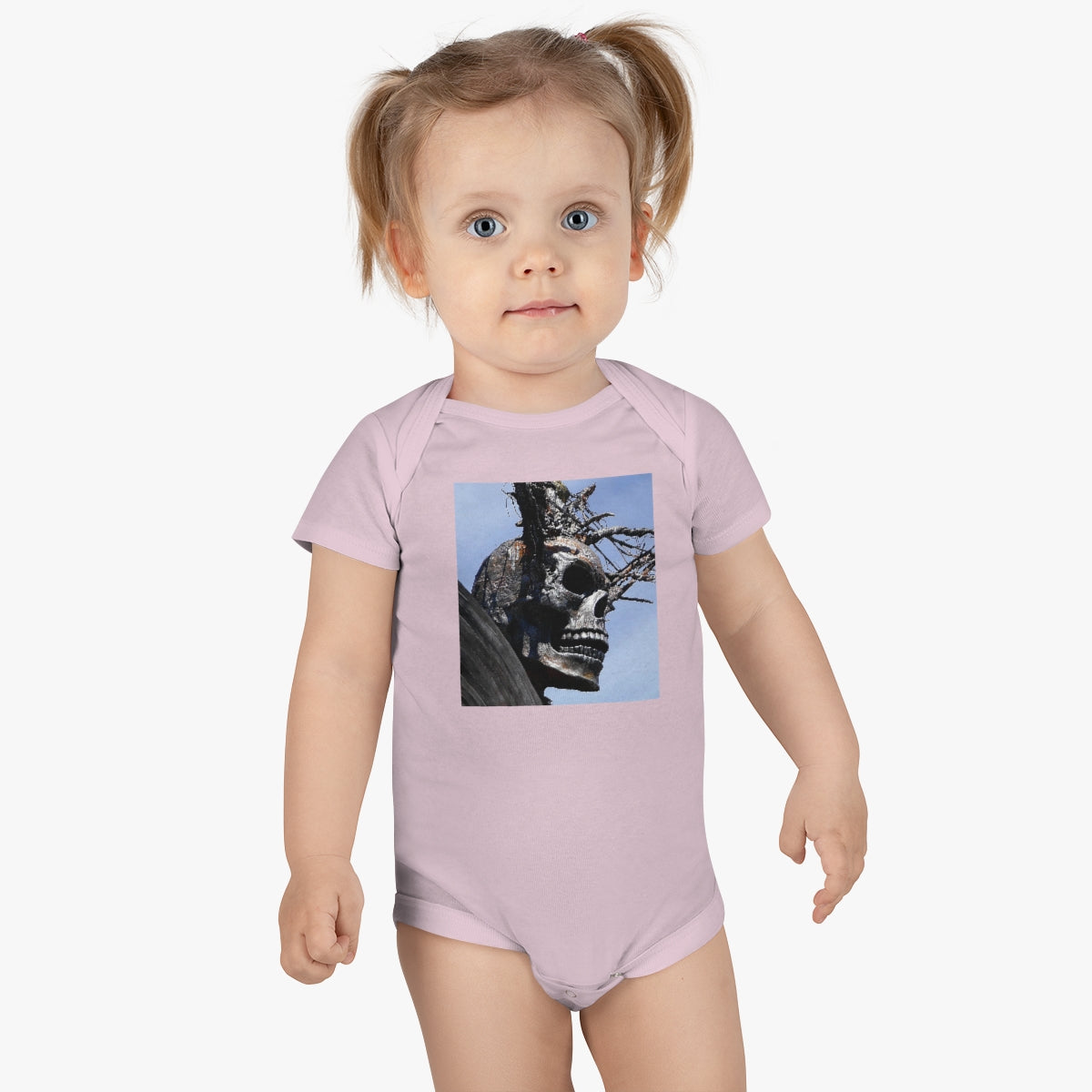 Skull Warrior - Baby Short Sleeve Onesie - Fry1Productions