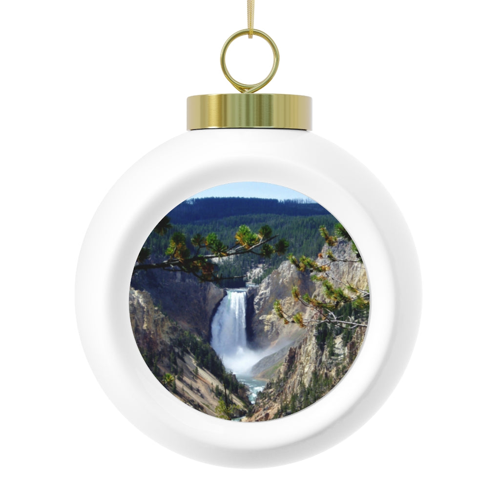 Yellowstone's Splendor - Christmas Ball Ornament - Fry1Productions