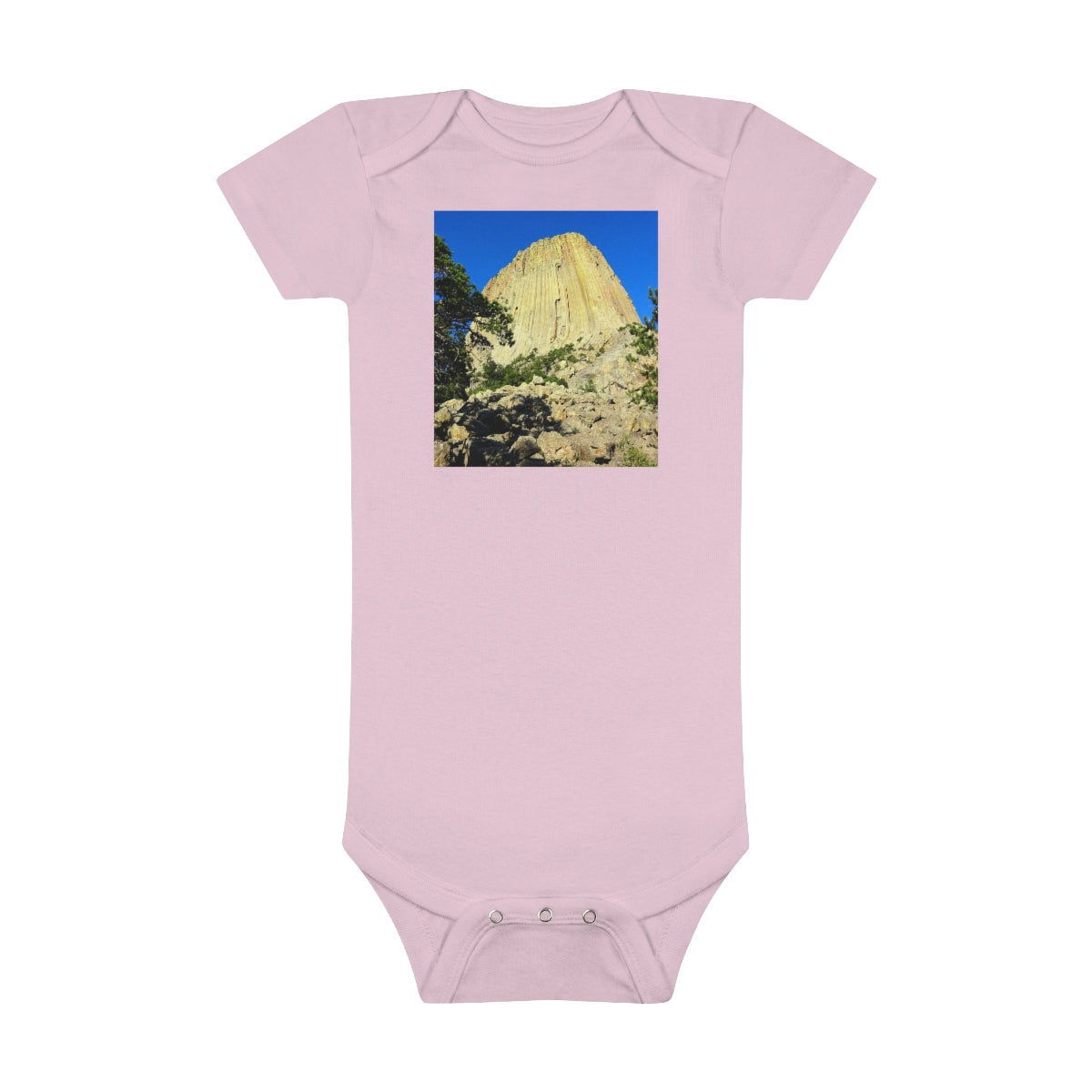 Reaching Heaven - Baby Short Sleeve Onesie - Fry1Productions