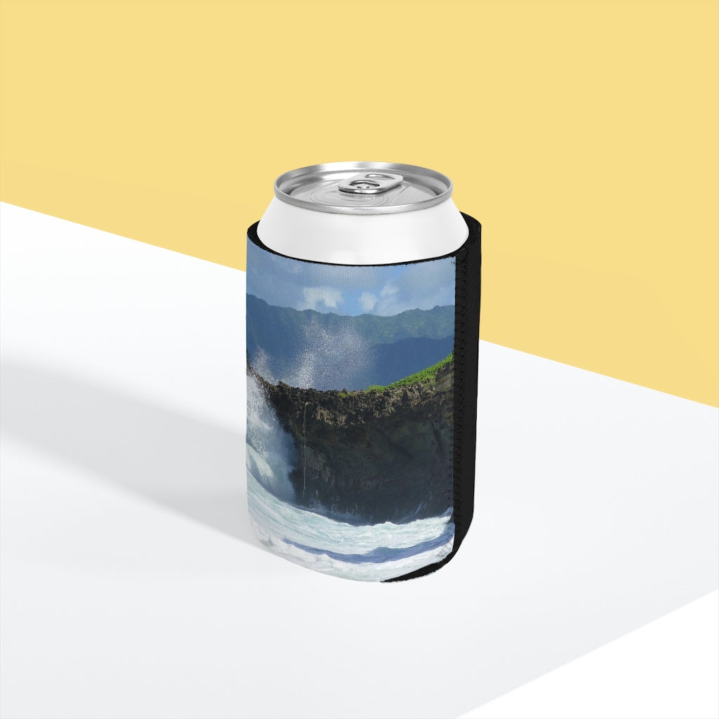 Rockin Surfer's Rope - Can Cooler Neoprene Sleeve 12oz - Fry1Productions