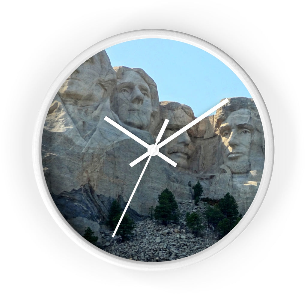 "History Remembered Forever" - 10" Wooden Frame Wall Clock - Fry1Productions