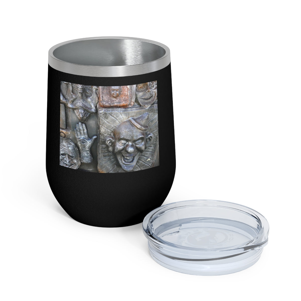 Cosmic Laughter - 12 oz Insulated Wine Tumbler - Fry1Productions