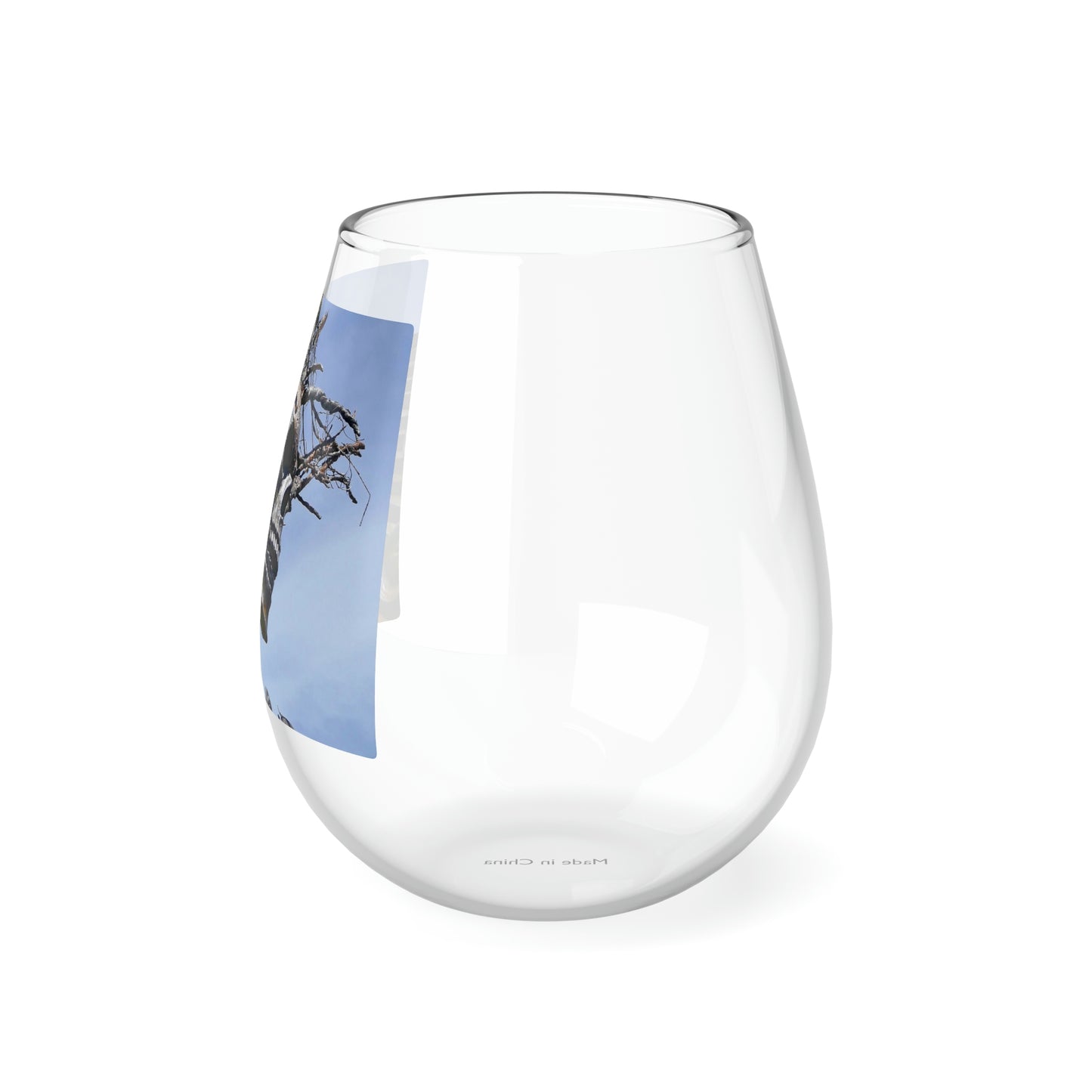 Skull Warrior - Stemless Wine Glass, 11.75 oz - Fry1Productions