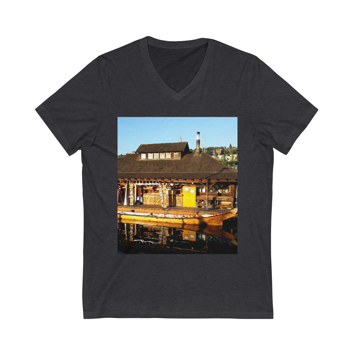 Q'il'bid Awe - Unisex Jersey Short Sleeve V-Neck Tee - Fry1Productions