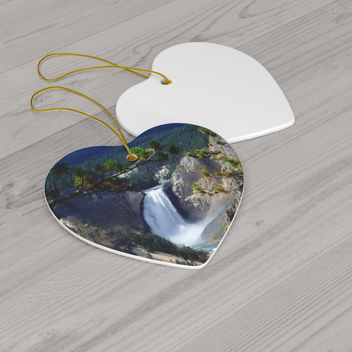 Yellowstone's Splendor - Ceramic Ornaments - Fry1Productions