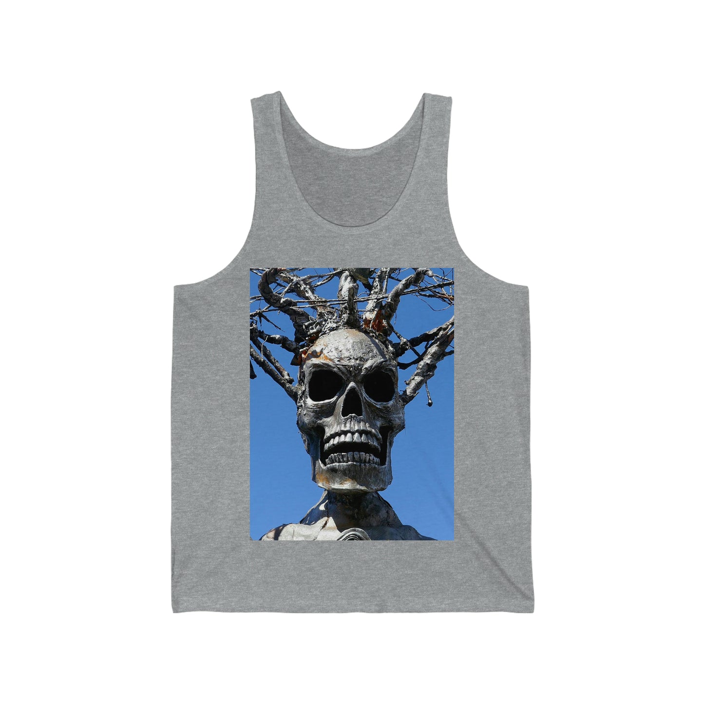 Skull Warrior Stare - Unisex Jersey Tank - Fry1Productions