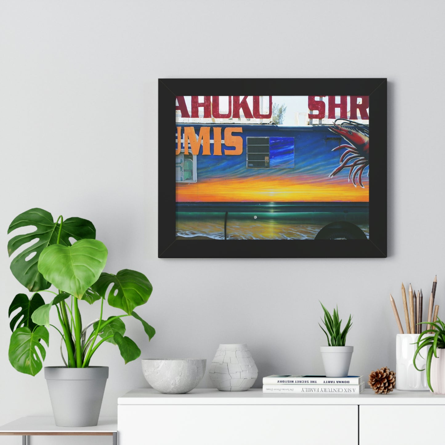 Fumis Aloha - Framed Horizontal Poster - Fry1Productions