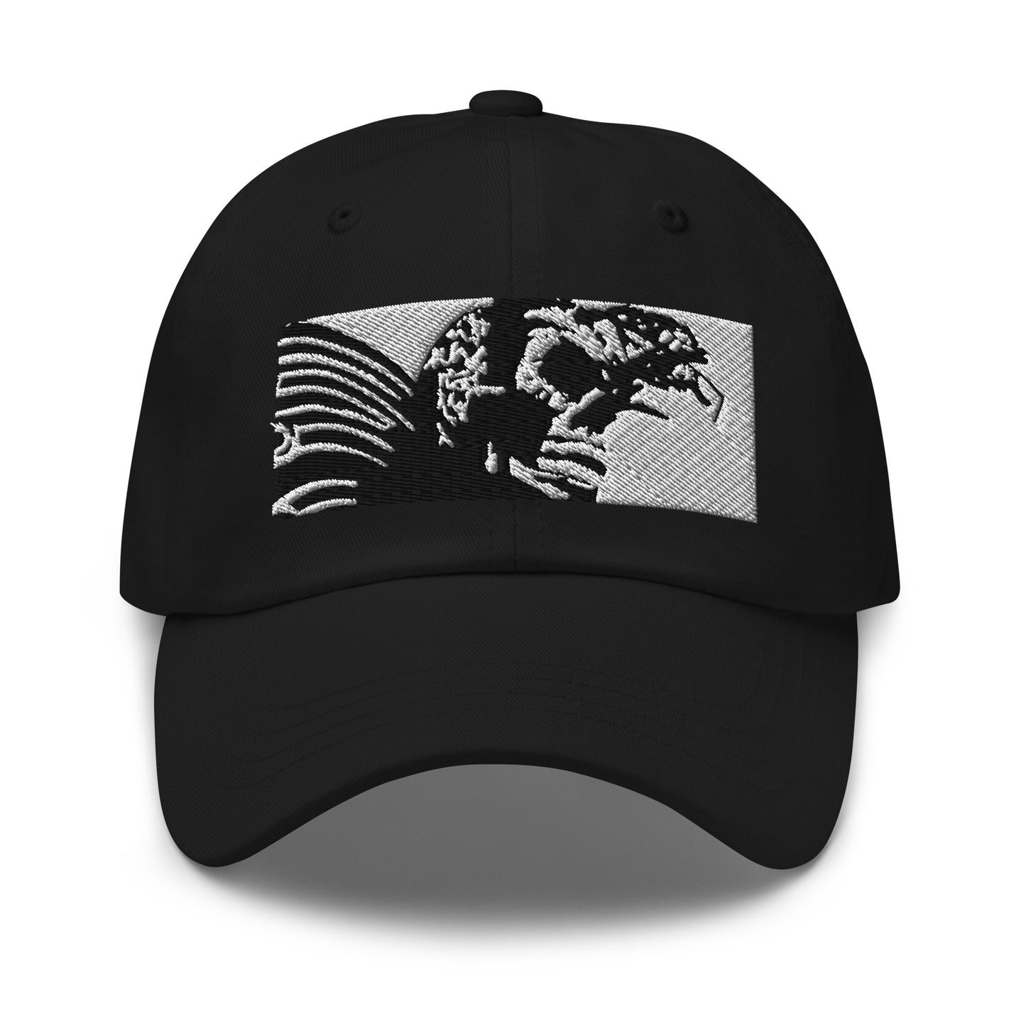 Skull Warrior (Black & White) - Classic Dad Hat - Fry1Productions