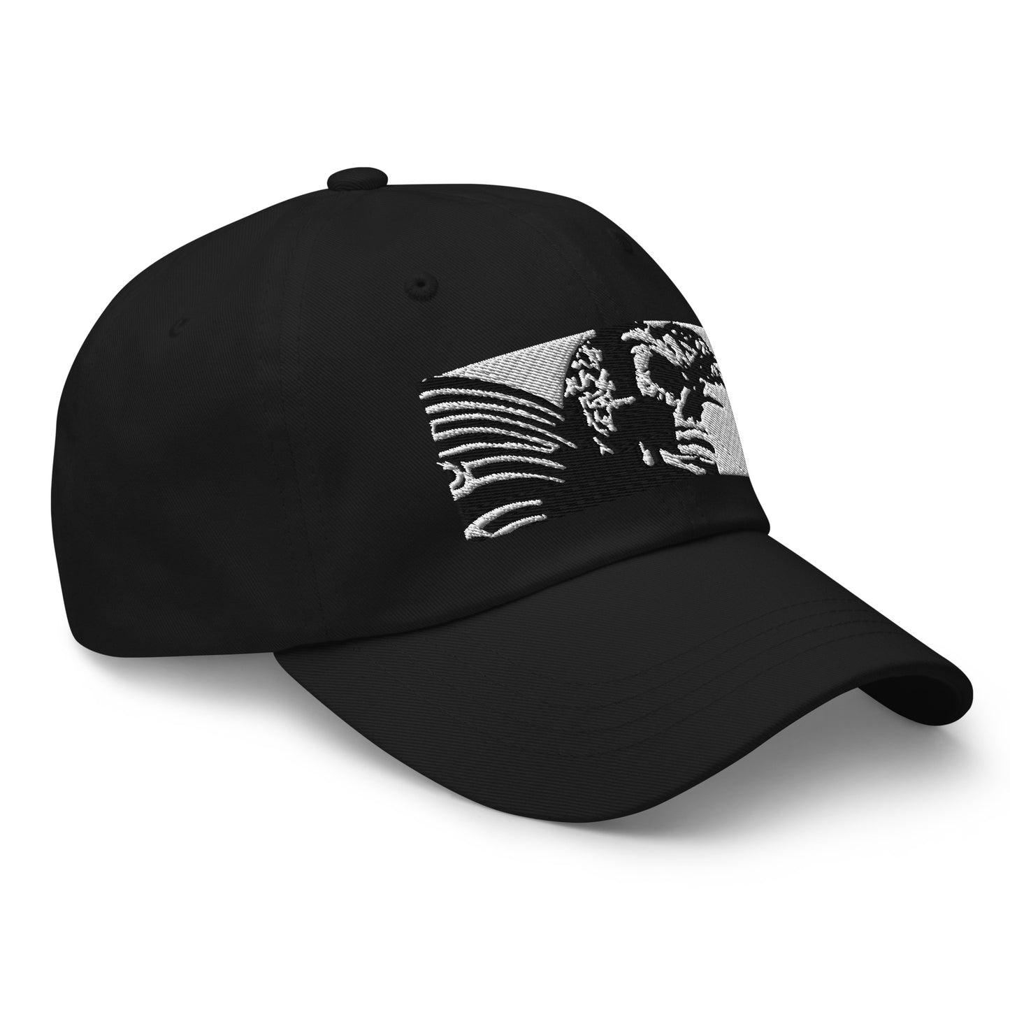 Skull Warrior (Black & White) - Classic Dad Hat - Fry1Productions