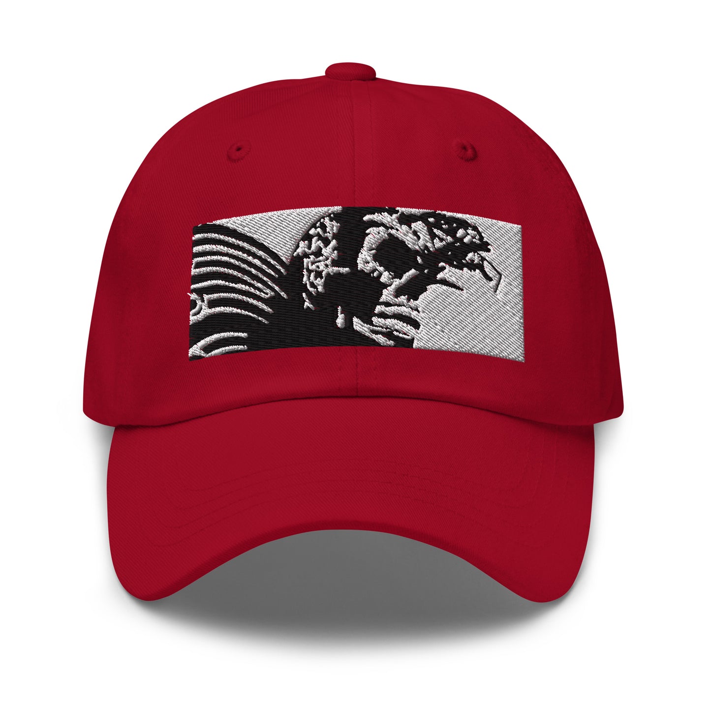 Skull Warrior (Black & White) - Classic Dad Hat - Fry1Productions
