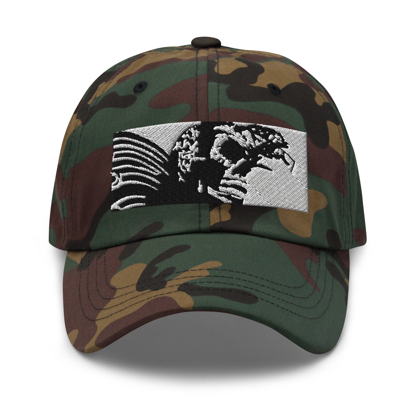 Skull Warrior (Black & White) - Classic Dad Hat - Fry1Productions