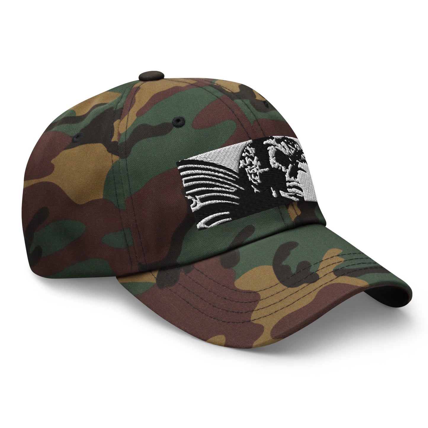 Skull Warrior (Black & White) - Classic Dad Hat - Fry1Productions