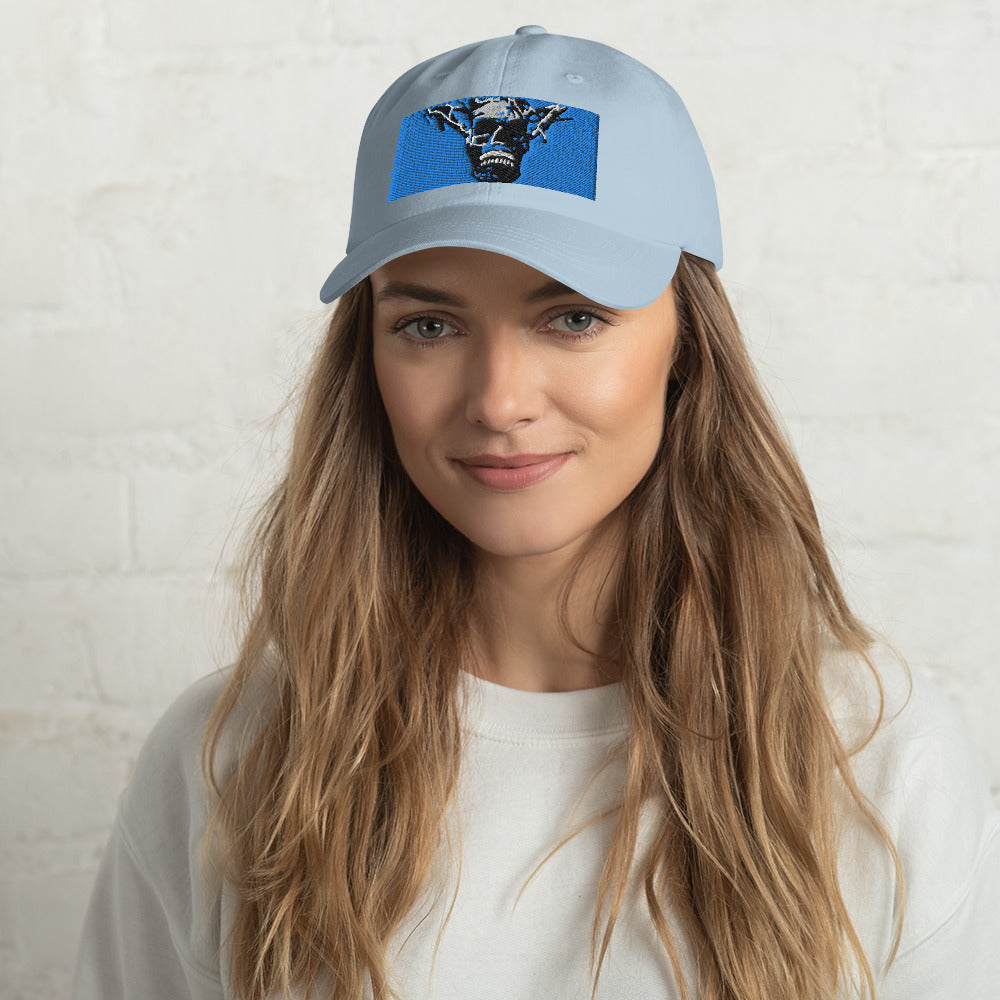 Skull Warrior Stare (Color) - Classic Dad Hat - Fry1Productions