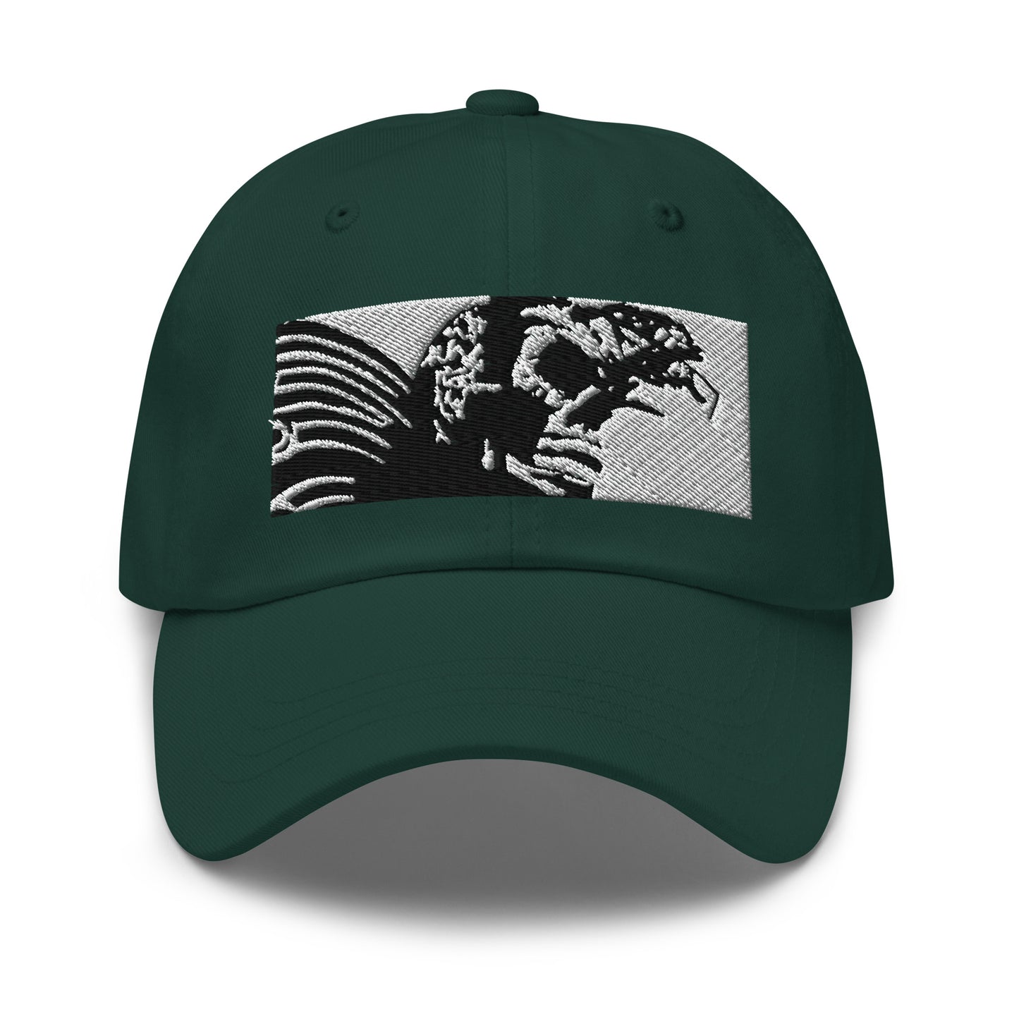 Skull Warrior (Black & White) - Classic Dad Hat - Fry1Productions