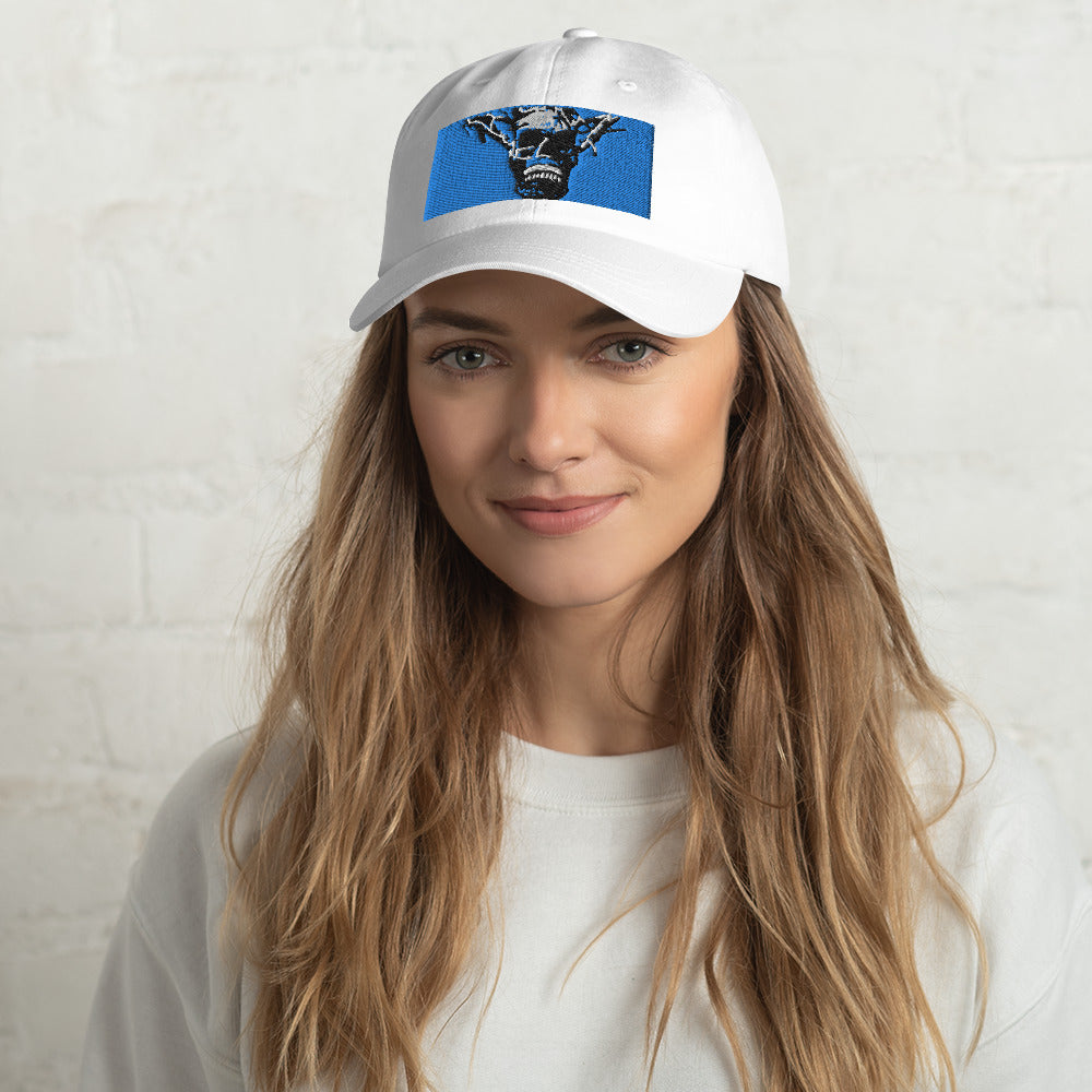 Skull Warrior Stare (Color) - Classic Dad Hat - Fry1Productions