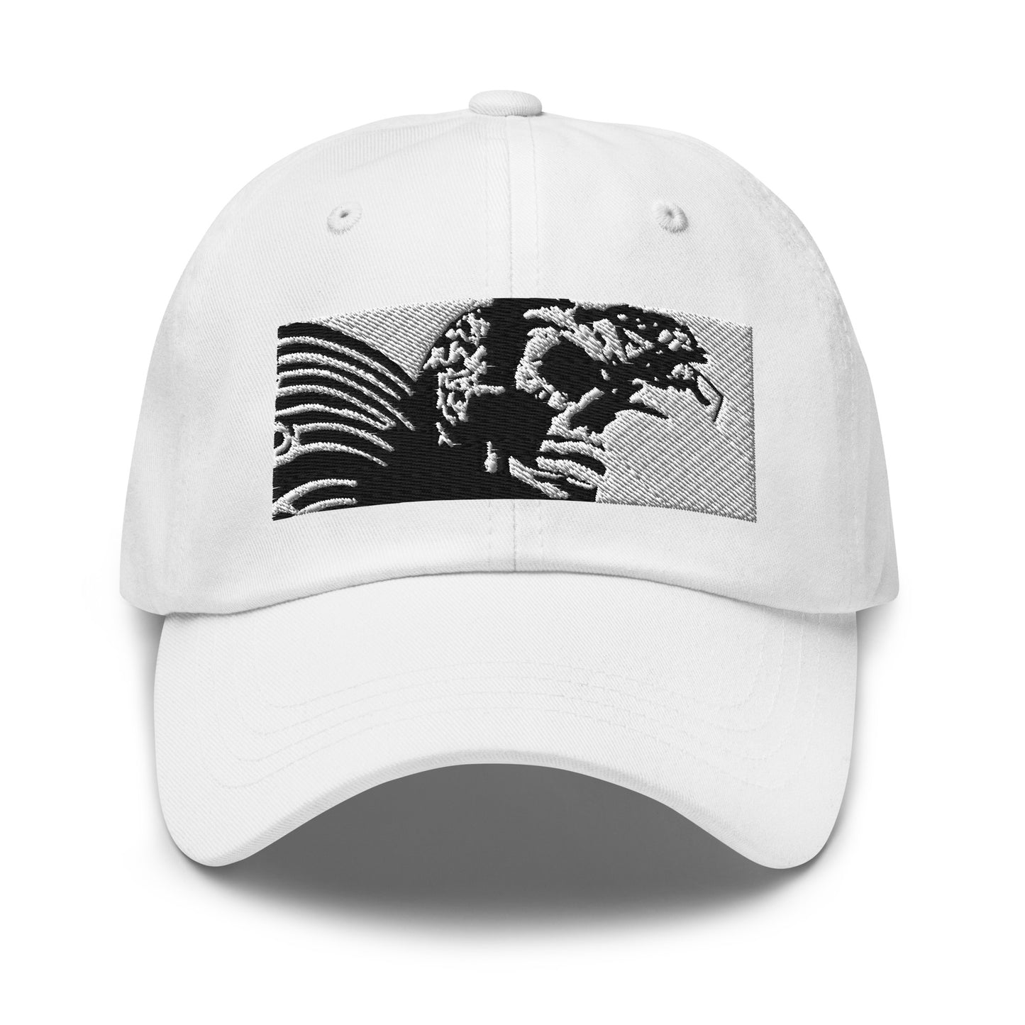 Skull Warrior (Black & White) - Classic Dad Hat - Fry1Productions