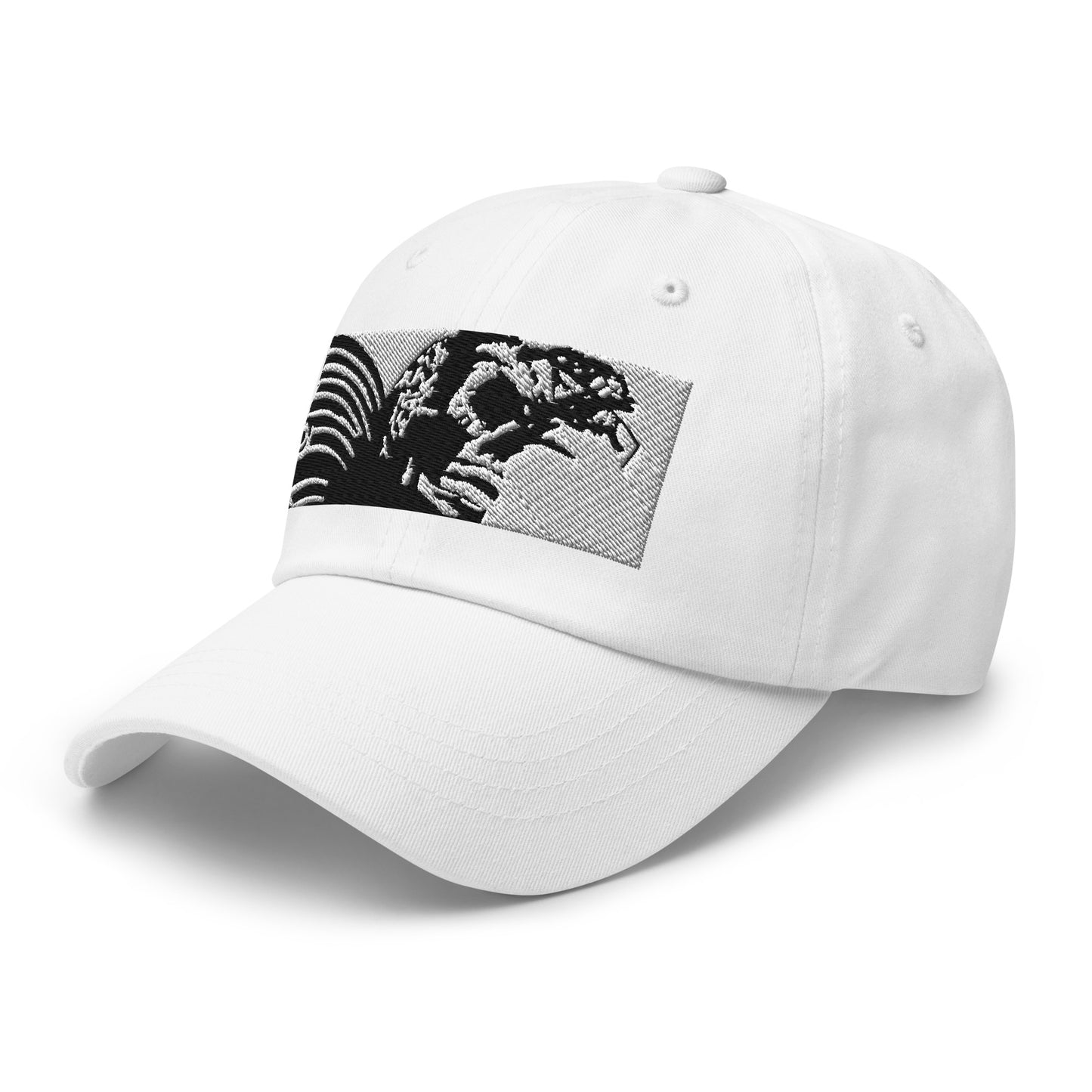 Skull Warrior (Black & White) - Classic Dad Hat - Fry1Productions
