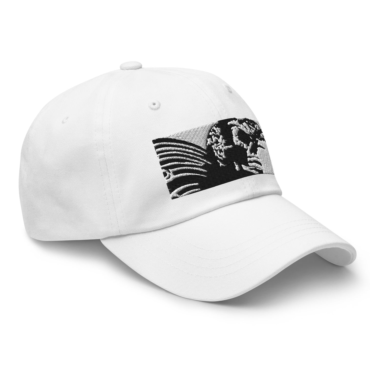 Skull Warrior (Black & White) - Classic Dad Hat - Fry1Productions