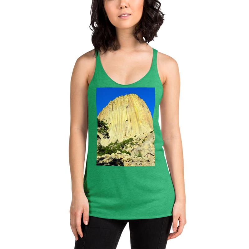 Climbing Mecca - Women's Racerback Tank Top - Fry1Productions