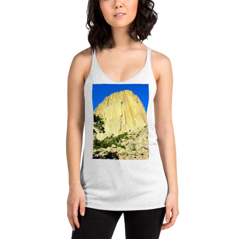 Climbing Mecca - Women's Racerback Tank Top - Fry1Productions