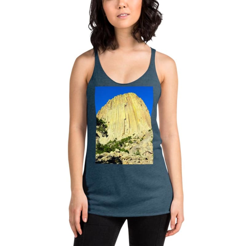 Climbing Mecca - Women's Racerback Tank Top - Fry1Productions