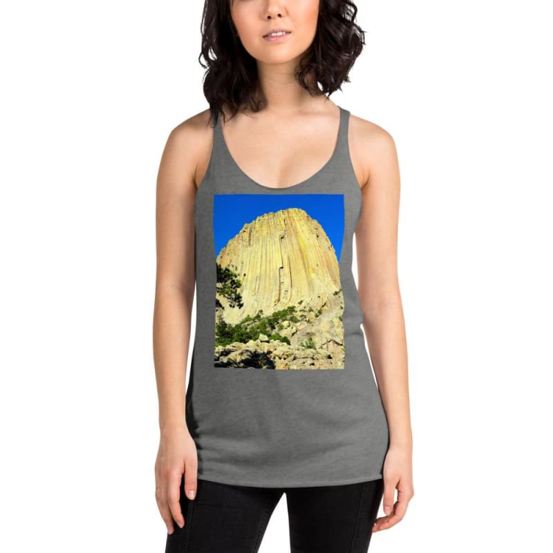 Climbing Mecca - Women's Racerback Tank Top - Fry1Productions